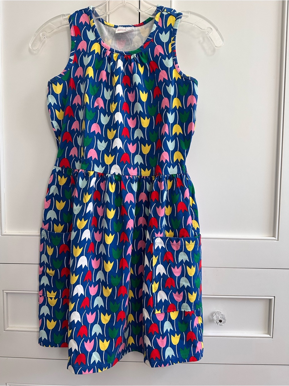 Hanna Andersson tulip print dress, size 150/12US